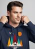 Hoodie Herren Berge Elch Natur Polygon Outdoor Printshirt Aufdruck Wandern Männer Fashion Streetstyle Neverless®preview