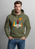 Hoodie Herren Berge Elch Natur Polygon Outdoor Printshirt Aufdruck Wandern Männer Fashion Streetstyle Neverless®preview