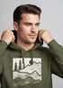 Hoodie Herren Berge Natur Outdoor Printshirt Aufdruck Wandern Männer Fashion Streetstyle Neverless®preview