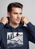 Hoodie Herren Berge Natur Outdoor Printshirt Aufdruck Wandern Männer Fashion Streetstyle Neverless®preview