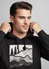 Hoodie Herren Berge Natur Outdoor Printshirt Aufdruck Wandern Männer Fashion Streetstyle Neverless®preview