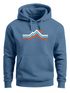 Hoodie Herren Berge Wandern Bergmotiv Aufdruck Printshirt Gebirge Outdoor Fashion Neverless®preview
