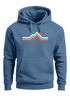 Hoodie Herren Berge Wandern Bergmotiv Aufdruck Printshirt Gebirge Outdoor Fashion Neverless®preview