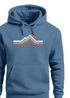 Hoodie Herren Berge Wandern Bergmotiv Aufdruck Printshirt Gebirge Outdoor Fashion Neverless®preview