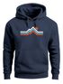 Hoodie Herren Berge Wandern Bergmotiv Aufdruck Printshirt Gebirge Outdoor Fashion Neverless®preview