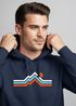 Hoodie Herren Berge Wandern Bergmotiv Aufdruck Printshirt Gebirge Outdoor Fashion Neverless®preview