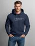 Hoodie Herren Boot Polygon Papier-Schiff Origami Aufdruck Print Kapuzen-Pullover Männer Fashion Streetstyle Neverless®preview