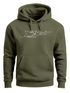 Hoodie Herren Boot Polygon Papier-Schiff Origami Aufdruck Print Kapuzen-Pullover Männer Fashion Streetstyle Neverless®preview