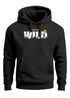 Hoodie Herren Brustprint Bedruckt Into The Wild Schriftzug Outdoor Fashion Kapuzen-Pullover Männer Neverless®preview
