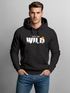 Hoodie Herren Brustprint Bedruckt Into The Wild Schriftzug Outdoor Fashion Kapuzen-Pullover Männer Neverless®preview