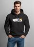 Hoodie Herren Brustprint Bedruckt Into The Wild Schriftzug Outdoor Fashion Kapuzen-Pullover Männer Neverless®preview
