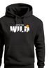 Hoodie Herren Brustprint Bedruckt Into The Wild Schriftzug Outdoor Fashion Kapuzen-Pullover Männer Neverless®preview