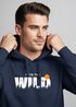 Hoodie Herren Brustprint Bedruckt Into The Wild Schriftzug Outdoor Fashion Kapuzen-Pullover Männer Neverless®preview