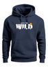 Hoodie Herren Brustprint Bedruckt Into The Wild Schriftzug Outdoor Fashion Kapuzen-Pullover Männer Neverless®preview