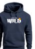Hoodie Herren Brustprint Bedruckt Into The Wild Schriftzug Outdoor Fashion Kapuzen-Pullover Männer Neverless®preview