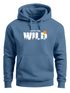 Hoodie Herren Brustprint Bedruckt Into The Wild Schriftzug Outdoor Fashion Kapuzen-Pullover Männer Neverless®preview