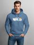 Hoodie Herren Brustprint Bedruckt Into The Wild Schriftzug Outdoor Fashion Kapuzen-Pullover Männer Neverless®preview