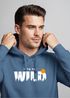 Hoodie Herren Brustprint Bedruckt Into The Wild Schriftzug Outdoor Fashion Kapuzen-Pullover Männer Neverless®preview