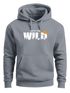 Hoodie Herren Brustprint Bedruckt Into The Wild Schriftzug Outdoor Fashion Kapuzen-Pullover Männer Neverless®preview