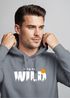 Hoodie Herren Brustprint Bedruckt Into The Wild Schriftzug Outdoor Fashion Kapuzen-Pullover Männer Neverless®preview