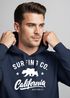 Hoodie Herren California Republic Bear Bär Sommer Surfing Kapuzen-Pullover Männer Neverless®preview