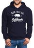 Hoodie Herren California Republic Bear Bär Sommer Surfing Kapuzen-Pullover Männer Neverless®preview