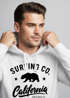 Hoodie Herren California Republic Bear Bär Sommer Surfing Kapuzen-Pullover Männer Neverless®preview
