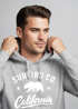 Hoodie Herren California Republic Bear Bär Sommer Surfing Kapuzen-Pullover Männer Neverless®preview