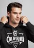 Hoodie Herren California Republic Grizzly Bär Kalifornien Kapuzen-Pullover Männer Neverless®preview