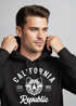 Hoodie Herren California Republic Grizzly Bär Kapuzen-Pullover Männer Neverless®preview