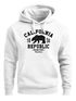 Hoodie Herren California Republic Kalifornien Grizzly Bär Bear Aufdruck Print Kapuzen-Pullover Männer Neverless®preview