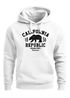 Hoodie Herren California Republic Kalifornien Grizzly Bär Bear Aufdruck Print Kapuzen-Pullover Männer Neverless®preview