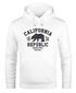 Hoodie Herren California Republic Kalifornien Grizzly Bär Bear Aufdruck Print Kapuzen-Pullover Männer Neverless®preview