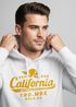 Hoodie Herren California Skull Totenkopf Flügel Biker  Print Kapuzen-Pullover Männer Fashion Streetstyle Neverless®preview