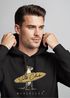 Hoodie Herren California Surfing Print Otter mit Surfboard Grafik Surfer-Design Männer Fashion Streetstyle Neverless®preview