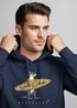 Hoodie Herren California Surfing Print Otter mit Surfboard Grafik Surfer-Design Männer Fashion Streetstyle Neverless®preview