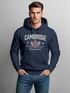 Hoodie Herren Cambridge United Kingdom Union Jack England Print Retro Aufdruck Fashion Streetstyle Neverless®preview