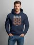 Hoodie Herren College Motiv Schriftzug Bronx 88 New York City Kapuzen-Pullover Männer Neverless®preview