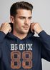 Hoodie Herren College Motiv Schriftzug Bronx 88 New York City Kapuzen-Pullover Männer Neverless®preview