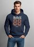 Hoodie Herren College Motiv Schriftzug Bronx 88 New York City Kapuzen-Pullover Männer Neverless®preview