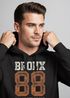 Hoodie Herren College Motiv Schriftzug Bronx 88 New York City Kapuzen-Pullover Männer Neverless®preview