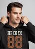 Hoodie Herren College Motiv Schriftzug Bronx 88 New York City Kapuzen-Pullover Männer Neverless®preview