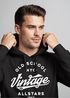 Hoodie Herren College Style Schriftzug Oldschool Vintage Allstars Kapuzen-Pullover Männer Fashion Streetstyle Neverless®preview