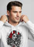 Hoodie Herren Day of Dead Rockabilly Skull Rock n Roll Kapuzenpullover Neverlesspreview