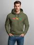 Hoodie Herren Dinosaurier Aufdruck Polygon Tiere Geometric Print Fashion Streetstyle Neverless®preview