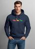 Hoodie Herren Dinosaurier Aufdruck Polygon Tiere Geometric Print Fashion Streetstyle Neverless®preview