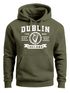 Hoodie Herren Dublin Irland Retro Design Print Aufdruck Kapuzen-Pullover Männer Fashion Streetstyle Neverless®preview