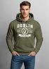 Hoodie Herren Dublin Irland Retro Design Print Aufdruck Kapuzen-Pullover Männer Fashion Streetstyle Neverless®preview