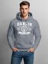Hoodie Herren Dublin Irland Retro Design Print Aufdruck Kapuzen-Pullover Männer Fashion Streetstyle Neverless®preview
