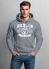 Hoodie Herren Dublin Irland Retro Design Print Aufdruck Kapuzen-Pullover Männer Fashion Streetstyle Neverless®preview